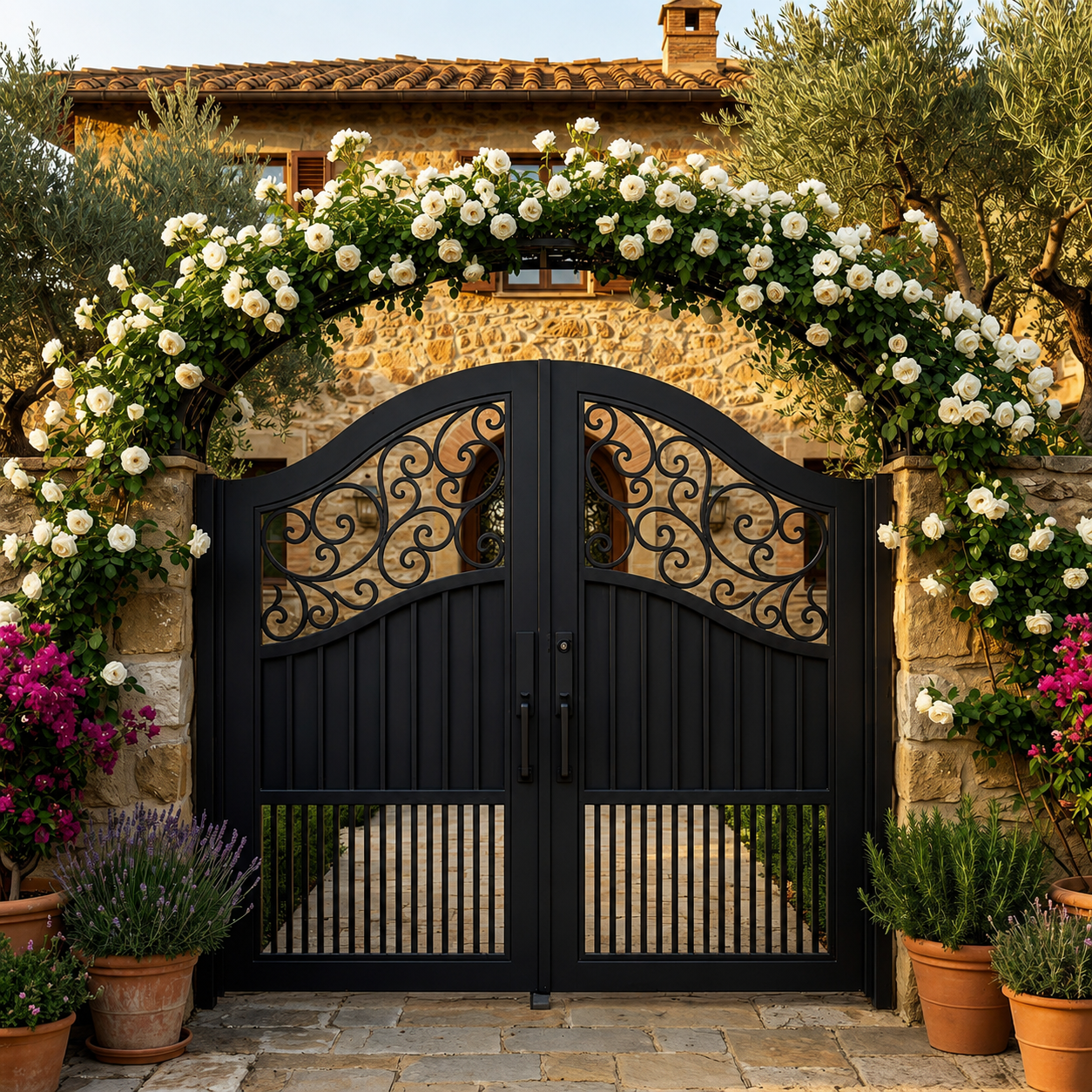 Custom Aluminum Garden Gate / Courtyard Gate