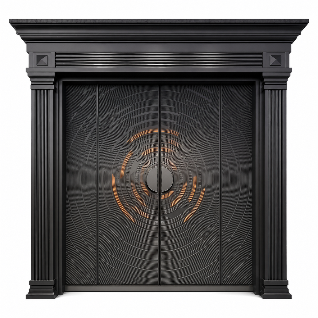 Luxury Cast Aluminum Carved Villa Entrance Door