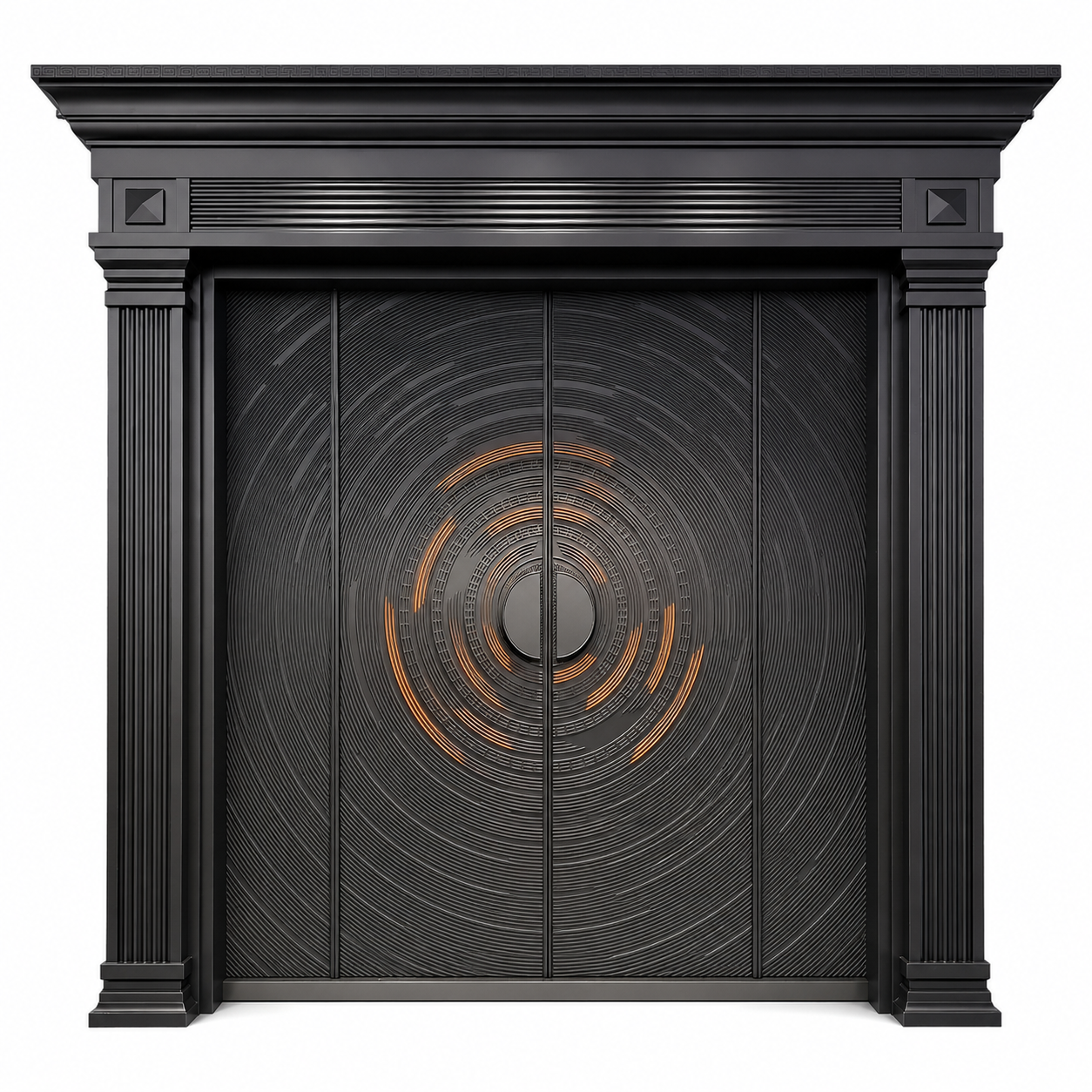 Luxury Cast Aluminum Carved Villa Entrance Door