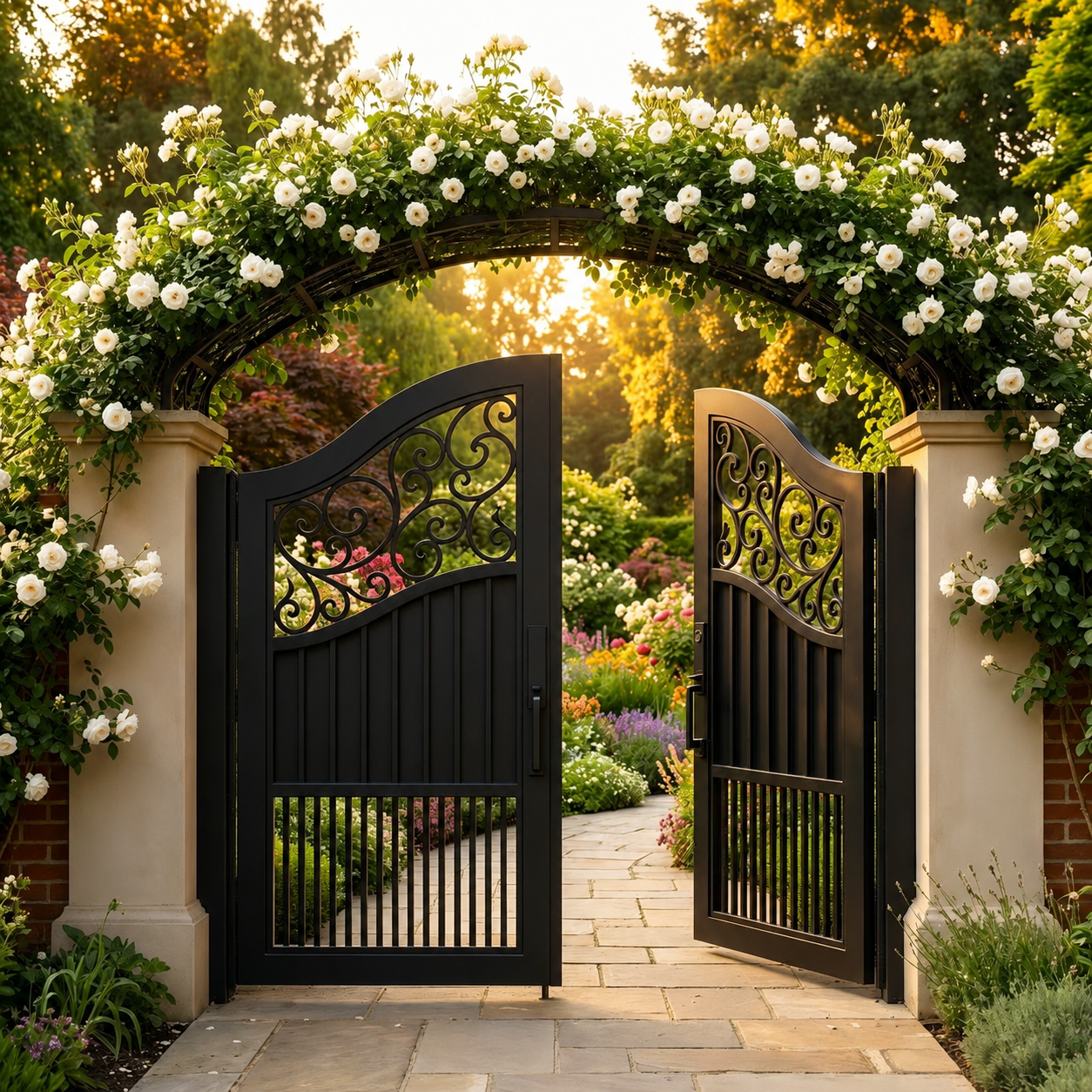 Custom Aluminum Garden Gate / Courtyard Gate