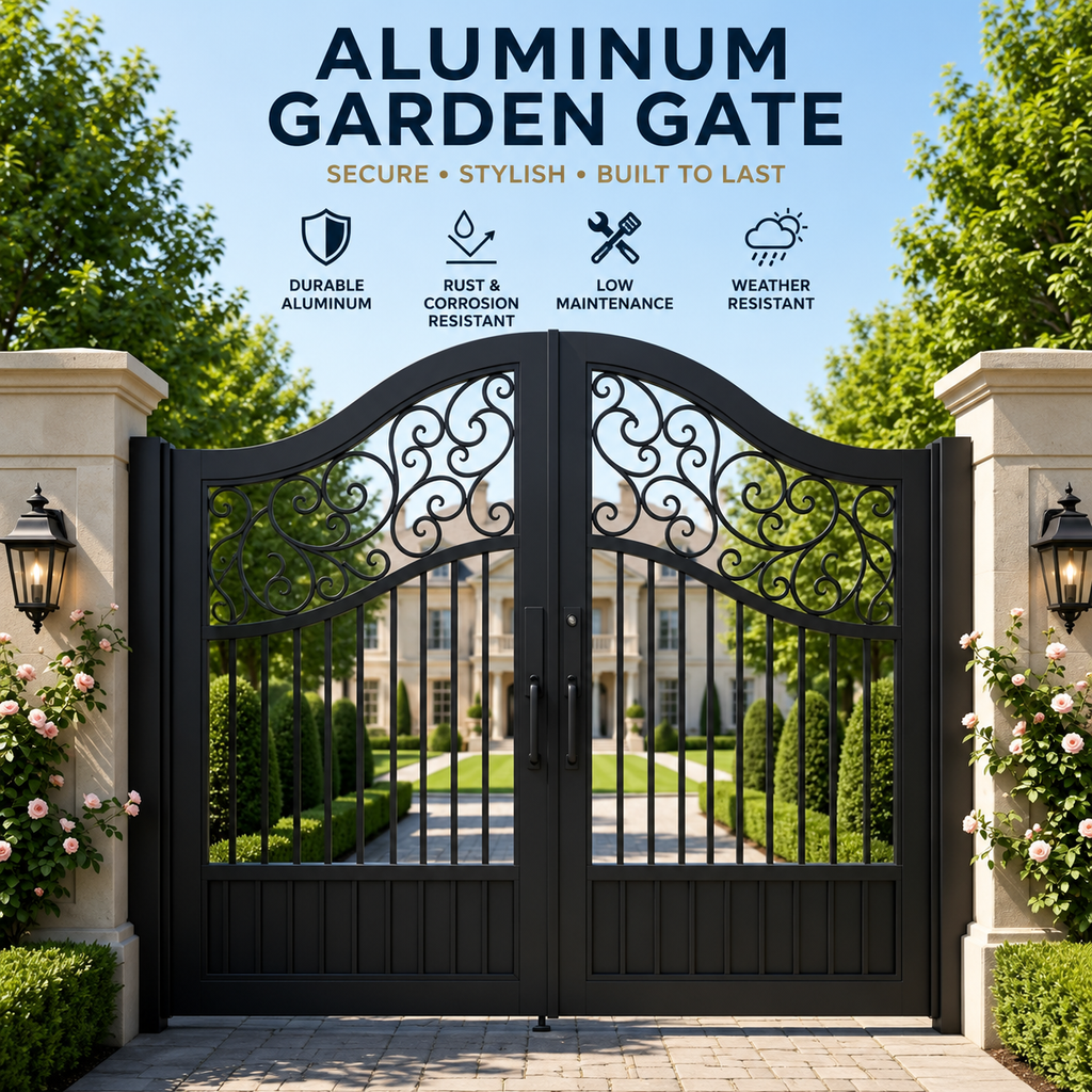 Custom Aluminum Garden Gate / Courtyard Gate