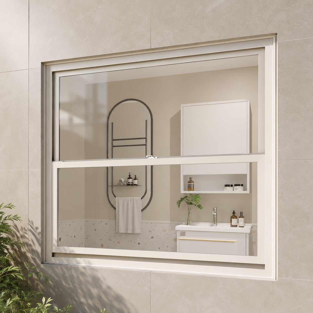 Custom Aluminum Vertical Sliding Sash Window for Modern Home