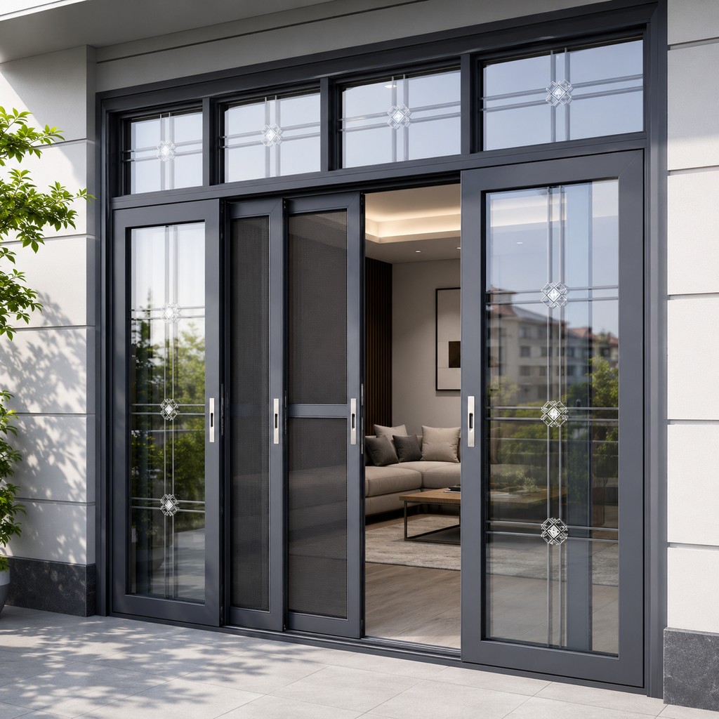 Heavy-Duty Aluminum Sliding Balcony Door