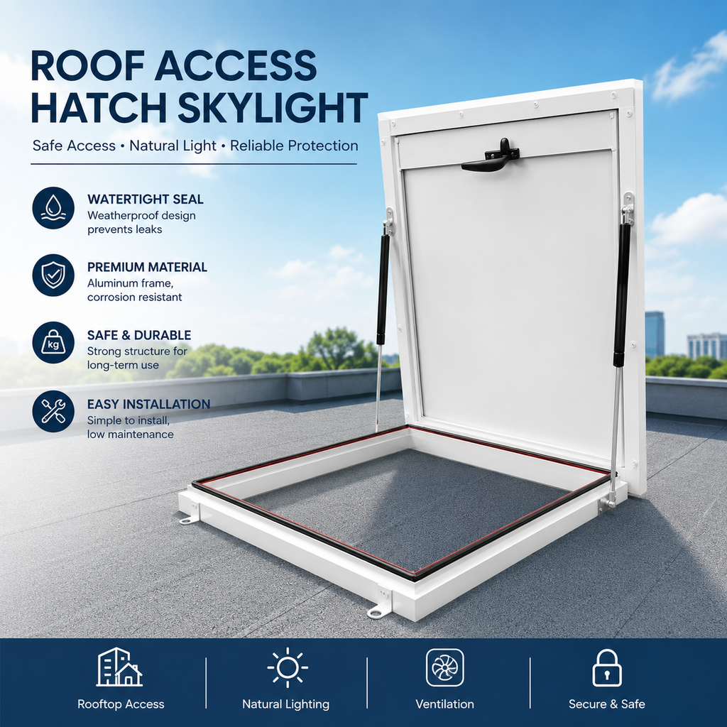 Thickened aluminum alloy inspection port skylight