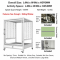 Luxury Aluminum Alloy Bird Cage with 304 Stainless Steel Hardware and Magnetic Full-View Door