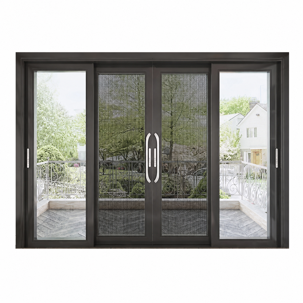 Heavy-Duty Aluminum Sliding Balcony Door