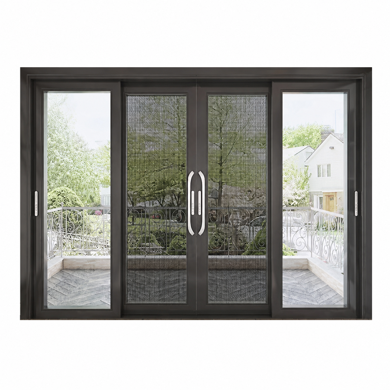 Heavy-Duty Aluminum Sliding Balcony Door