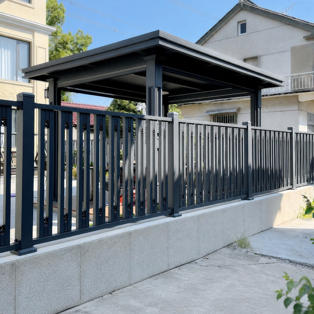 Custom Aluminum Villa Fence | Modern Residential Privacy Fence Manufacturer
