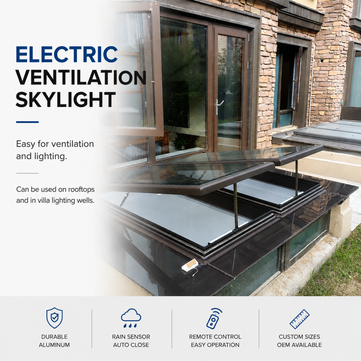 Electric Ventilation Skylight