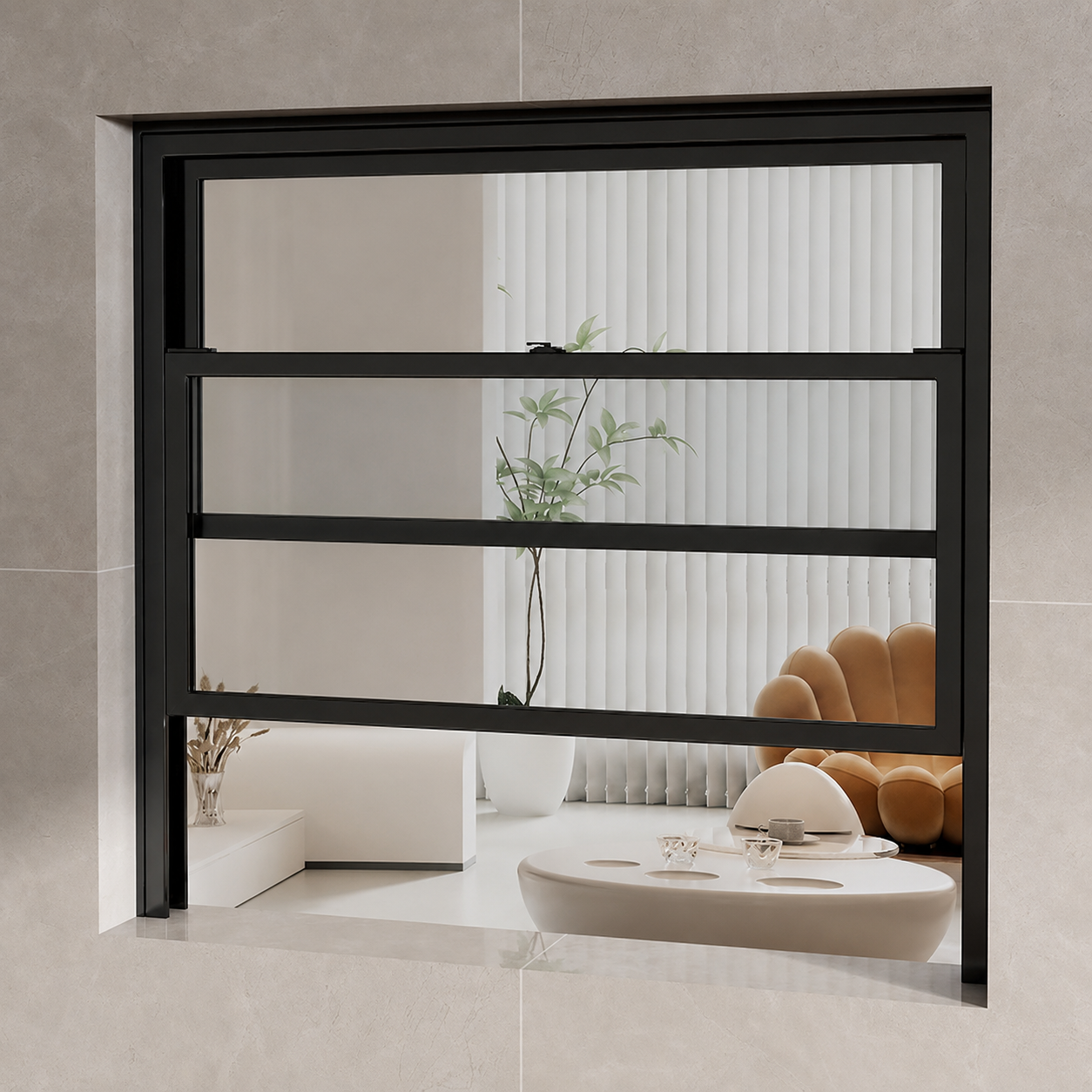 Custom Aluminum Vertical Sliding Sash Window for Modern Home